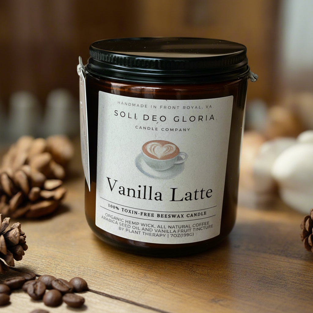 Vanilla Latte | Coffee & Vanilla Beeswax Candle