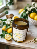 Lemon Vanilla Bliss Beeswax Candle | Extract & Organic Essential Oil Infused