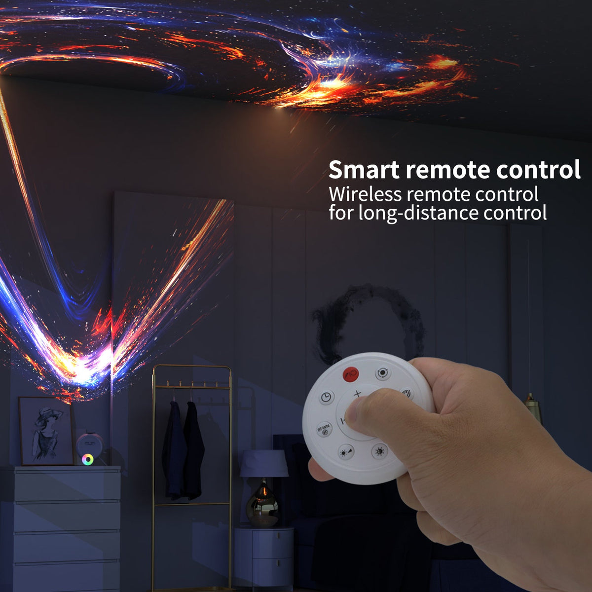 Projector,Star Projector with Timer and Remote Control for Bedroom Decoration, Party,Star Night Light,Gifts for Kids