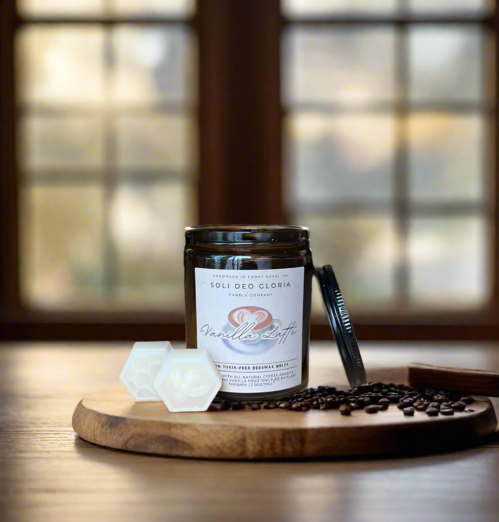 Vanilla Latte | Coffee & Vanilla Beeswax Candle