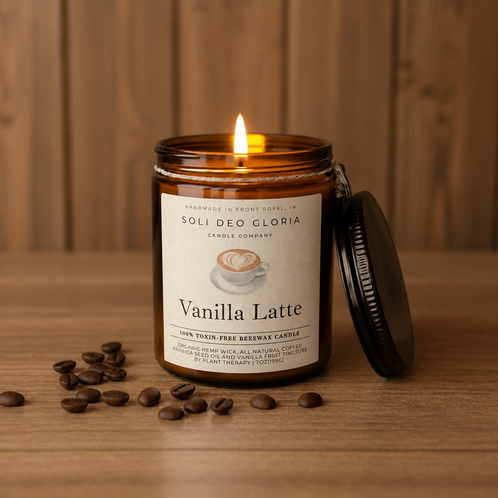 Vanilla Latte | Coffee & Vanilla Beeswax Candle