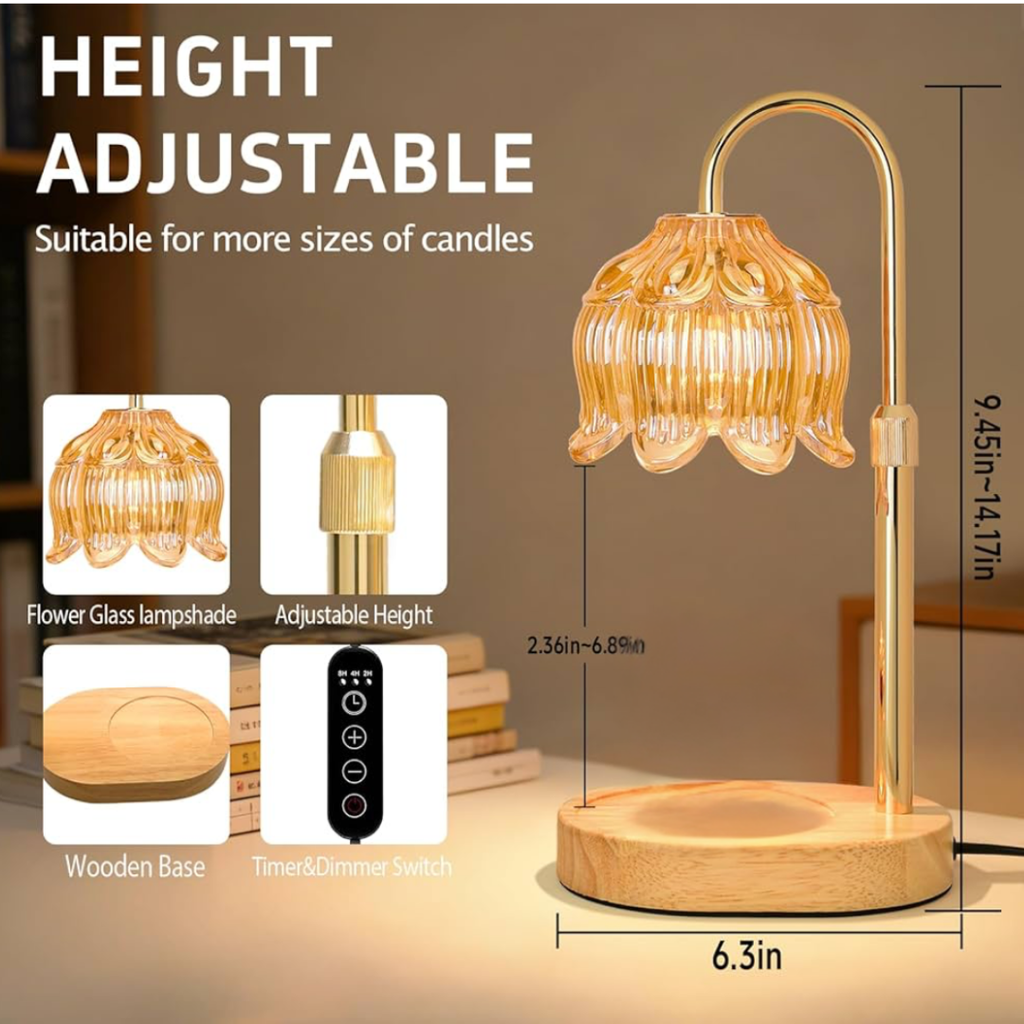 Lamp Warmer for Candles and Simmer Pots | With Timer, Adjustable & Dimmable (3 Styles)